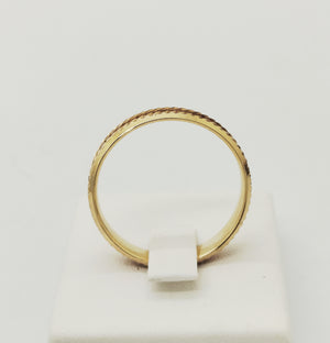 Alliance en Or Jaune 18k 4.41 Grs - Taille 62