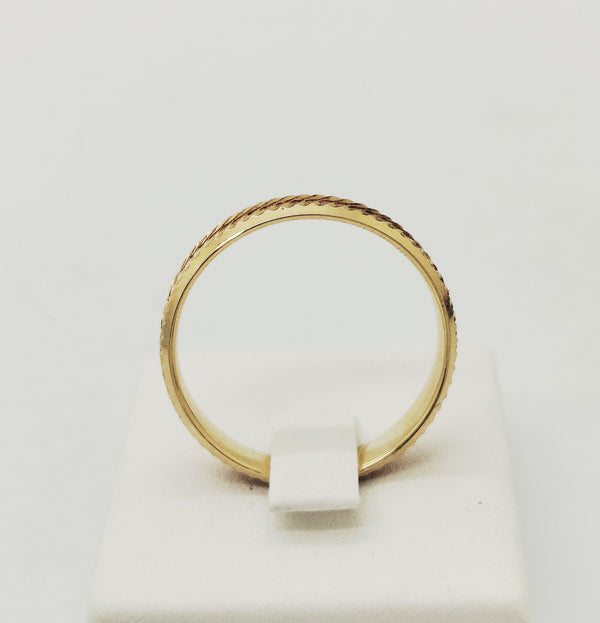 Alliance en Or Jaune 18k 4.41 Grs - Taille 62