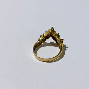 Bague en Or Jaune 18k avec Oxyde de Zirconium - Taille 53