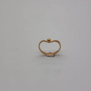 Bague en or jaune 18 carats  taille -53