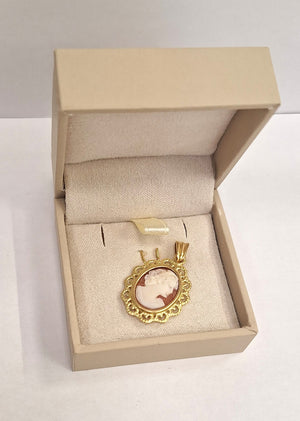 Pendentif camée Médaille Or Jaune 18K
