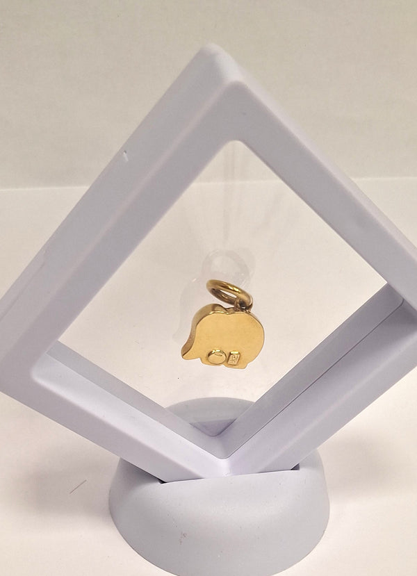 Pendentif éléphant en or jaune 18 carats