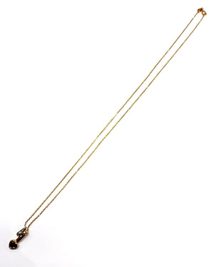 Collier Princesse Or Jaune et Blanc 18k avec Saphir et Diamant 1.81 Grs
