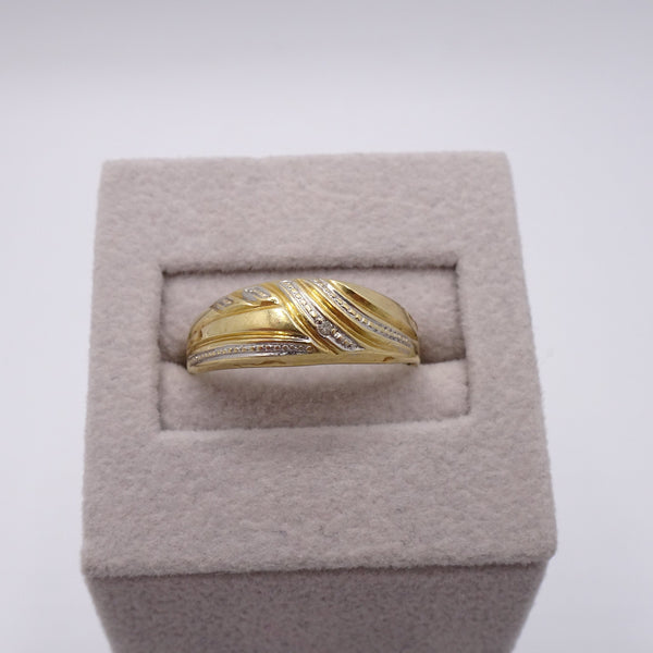 Bague en Or jaune 18K - 1.60g - Taille 53