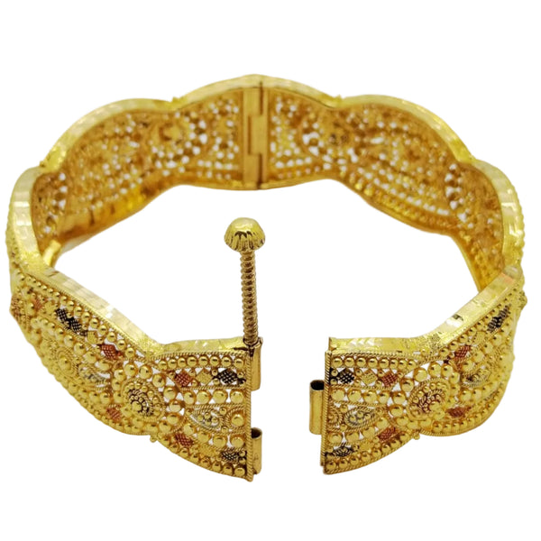 Bracelet manchette en or 22K - 6.5cm - 36.23gr