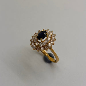 Bague Marguerite en Or Jaune 18K Taille-52
