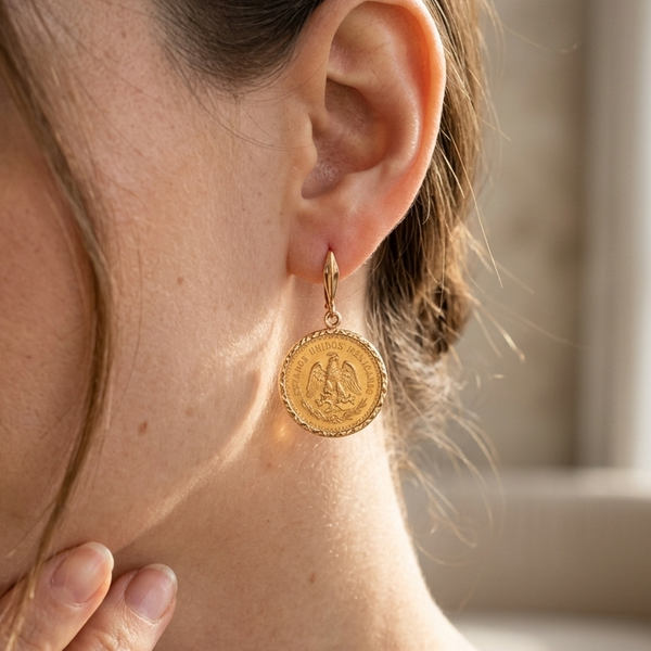 Boucles d'oreilles en Or Jaune 18K -  5.89G