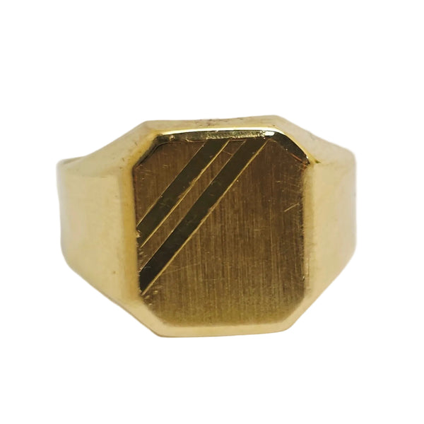 Bague Chevalière Or Jaune 18K