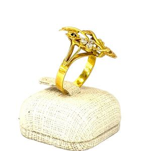 Bague en Or Jaune 18K - Taille 55 - 4.16G