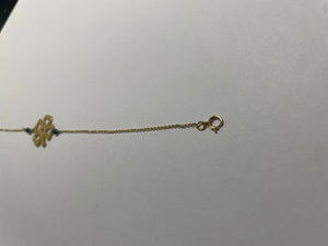 Bracelet chaîne fine en or jaune 18K 2.46 Grs
