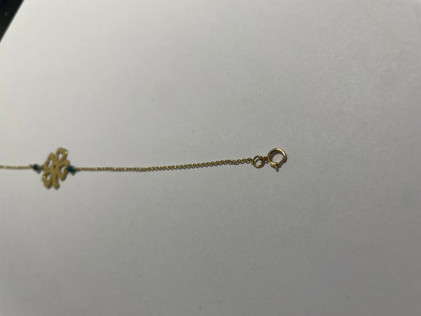 Bracelet chaîne fine en or jaune 18K 2.46 Grs