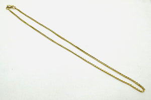 Chaîne or maille gourmette