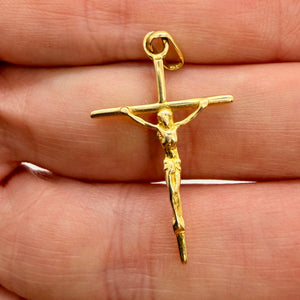 Pendentif Croix en Or Jaune 18 K  - 1.98 Grs