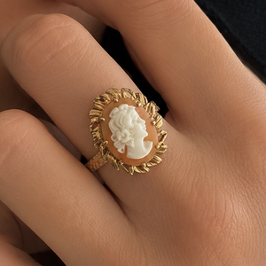 Camée Or Jaune 18 Carats - Taille 55