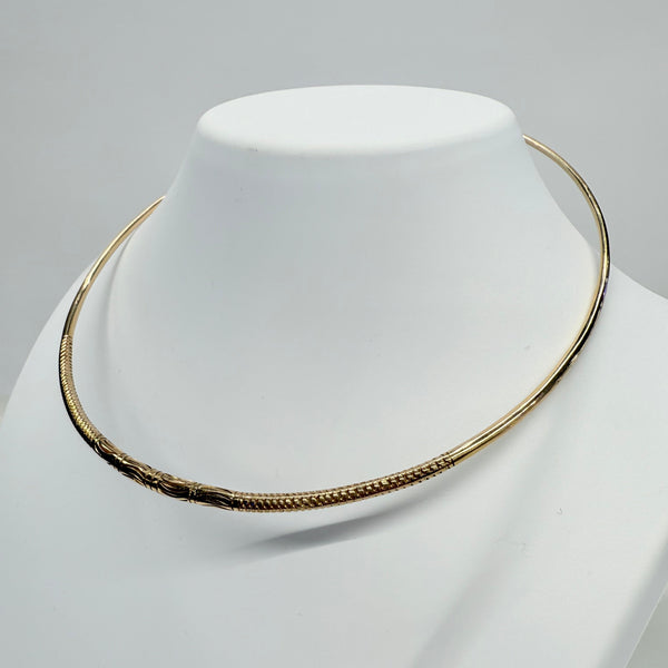 Collier jonc en or jaune 18k 25.83 Grs