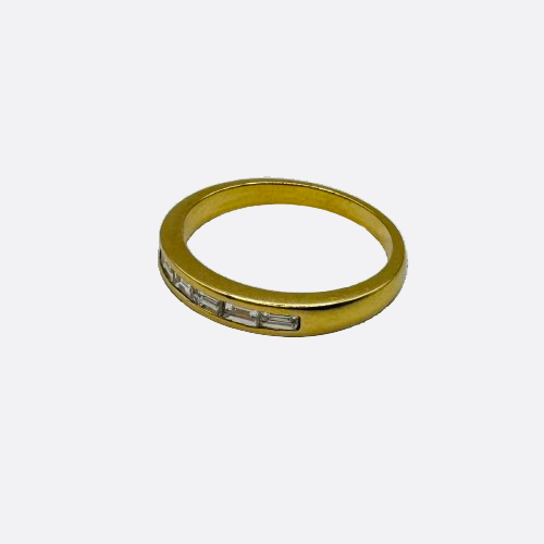 Bague en or jaune 18K - Taille 57 - 4.02 G