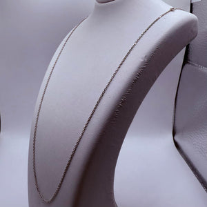 Collier en Or Blanc Matinée Forçat 18K 2.80 Grs