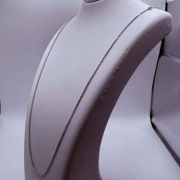 Collier en Or Blanc Matinée Forçat 18K 2.80 Grs