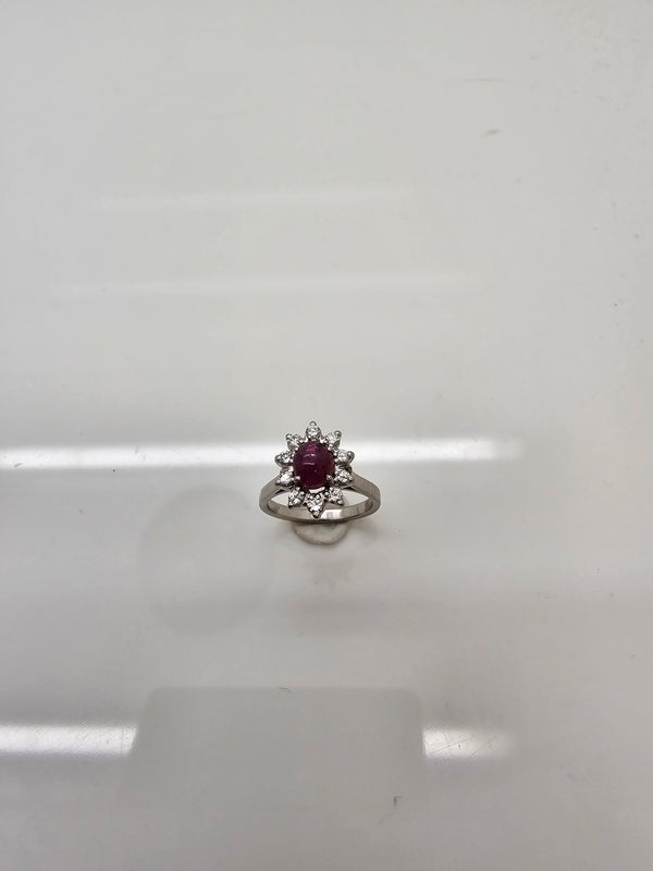 Bague  en Or Blanc 18K - Taille 49 - 4.37 Grs