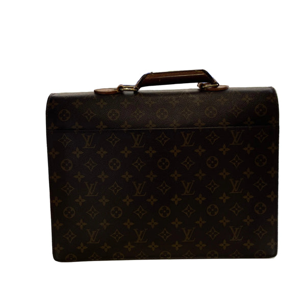 Louis Vuitton Mallette Maron Vintage Toile Monogramme