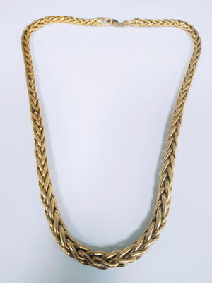 Collier Princesse en Or Jaune 18K Maille Palmier