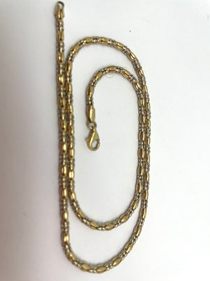 Collier Or Jaune Maille Diamantée 18 K - 10 G