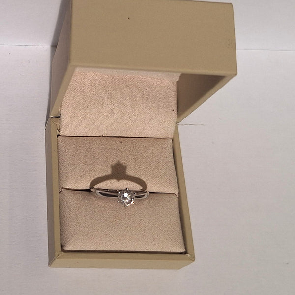Solitaire en or blanc 18K Taille-54