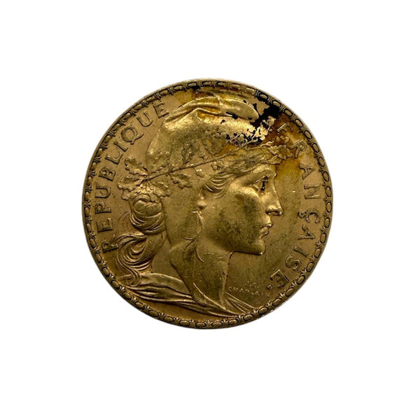 Pièce rare 20 francs or Marianne coq 1906 - 6.43G