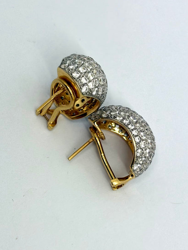 Boucles d'Oreilles en Or Jaune 18K - 12.84 Grs