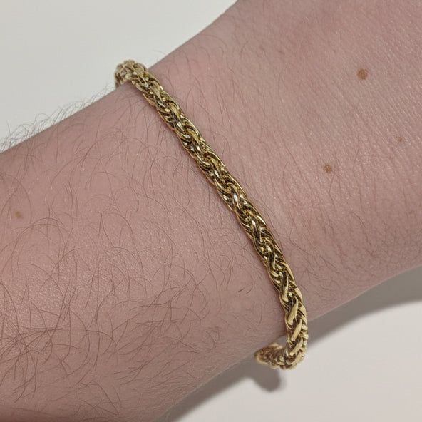 Bracelet Gourmette en Or Jaune 18k - 9.66 G