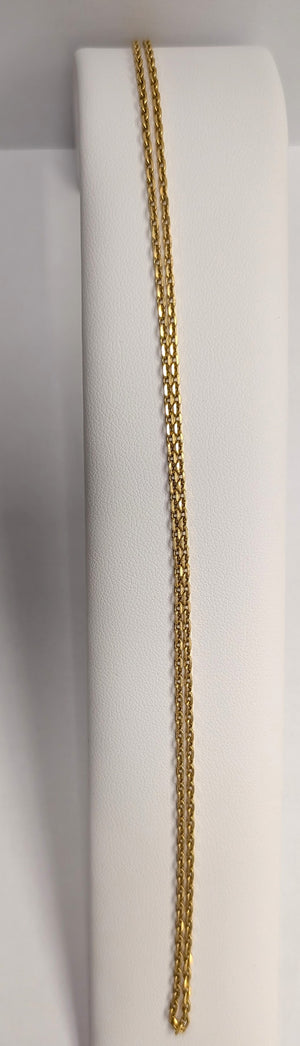 Collier en  Or Jaune 18 Carats Longueur -51CM