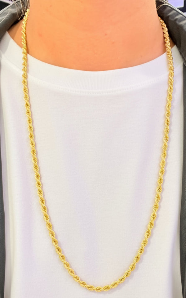 Collier Sautoir en Or Jaune 18k -64cm