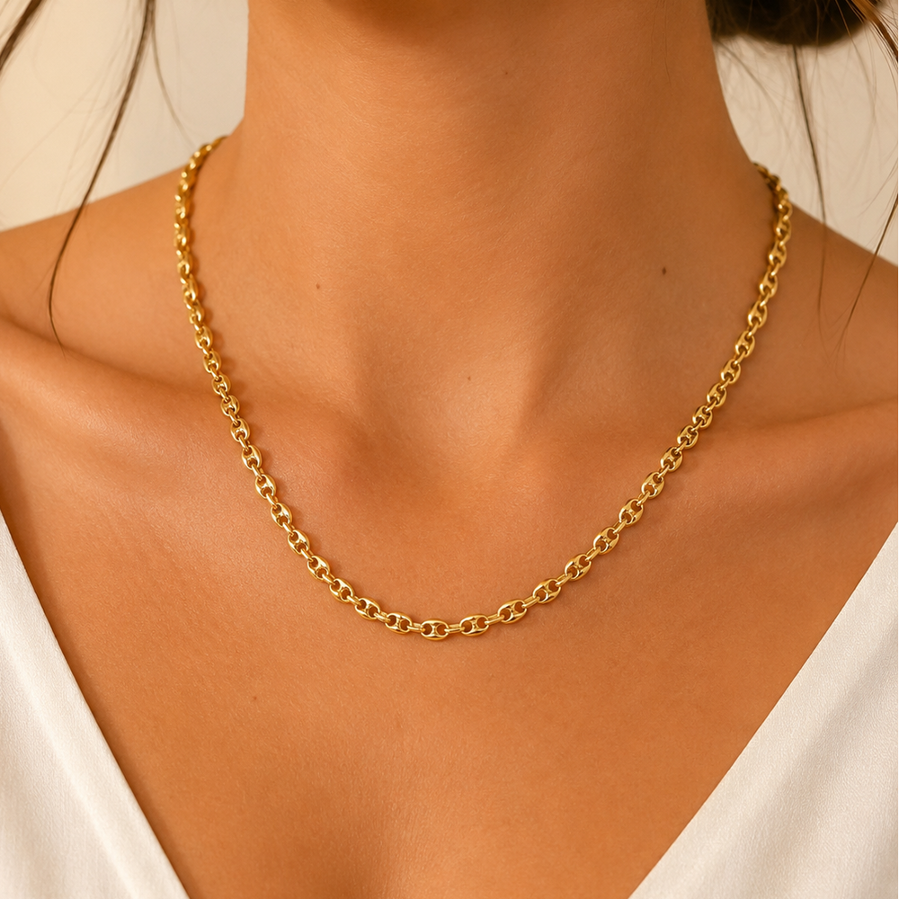 Collier Sautoir en Or Jaune 18k