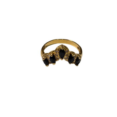 Bague en Or Jaune 18k avec Oxyde de Zirconium - Taille 53