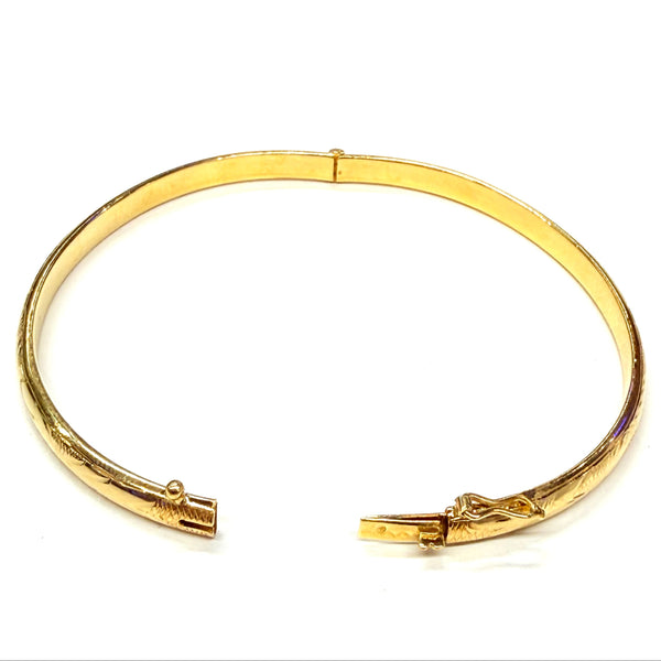 Bracelet Jonc Or Jaune 18k - 7.25 Grs