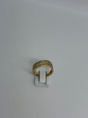Bague en Or Jaune 18K - 3.89 Grs - Taille 57