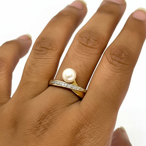 Superbe bague en or Jaune 18k avec 4 diamants