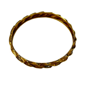 Bracelet Jonc Triple Or 22k
