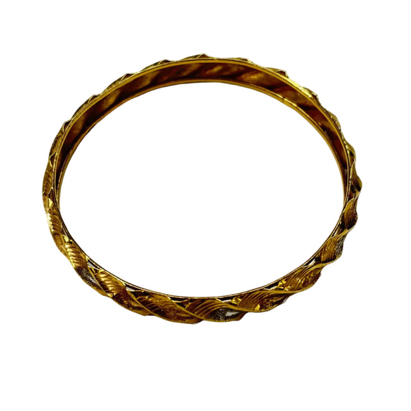 Bracelet Jonc Triple Or 22k