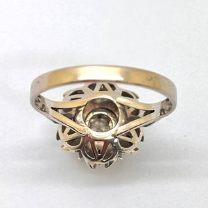 Bague en Or blanc 18K diamants - Taille 56 - 3.79G