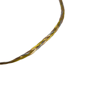 Collier Tressé en Or Jaune, Blanc ou Rose 18K