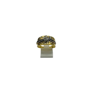 Bague Or Jaune 18 Carats avec Diamants - T 62