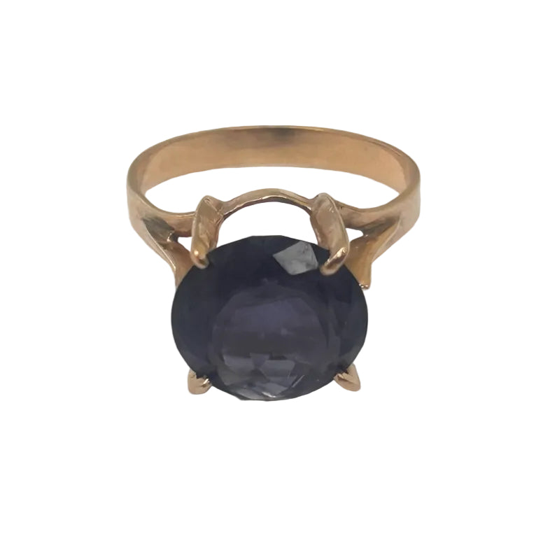Bague Solitaire Or Jaune 18 K - Taille 52 - 3.26 G