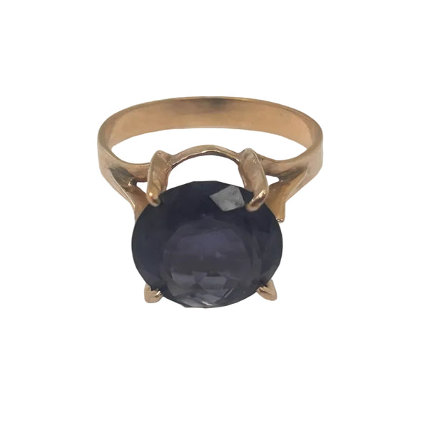 Bague Solitaire Or Jaune 18 K - Taille 52 - 3.26 G