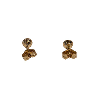 Boucles d'oreilles en or jaune et diamants