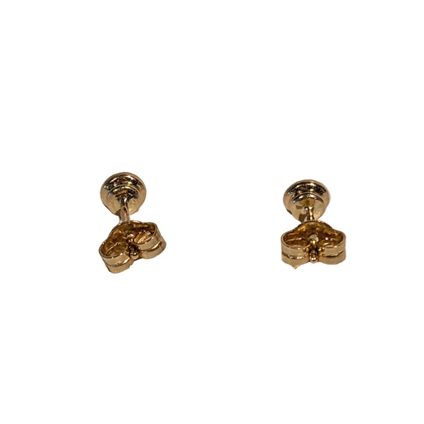 Boucles d'oreilles en or jaune et diamants