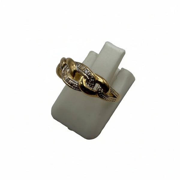 Bague en Or Jaune 18K - T52 - 1.42gr