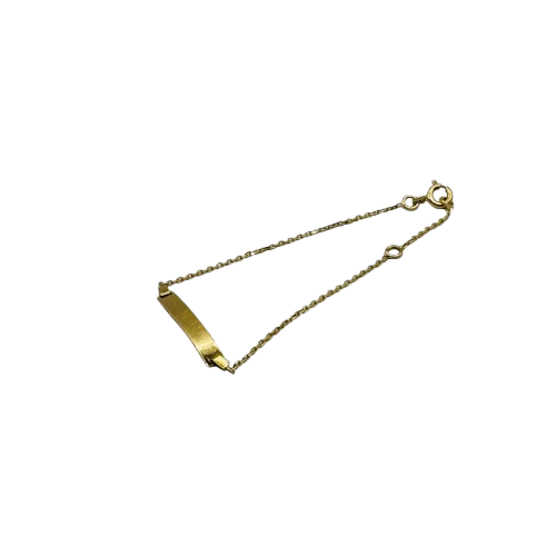 Bracelet identité en Or jaune 18K - 1.26 Grs