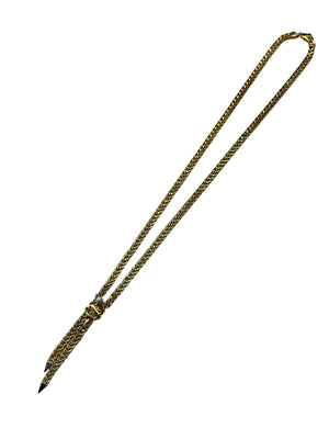 Collier Princesse en Or Jaune et Blanc 750/100