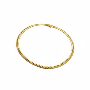 Chic Collier Ras du Cou Anglaise Or Jaune 18
